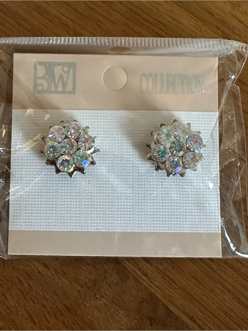 Aurora Crystal Cluster Stud Earrings - Iridescent